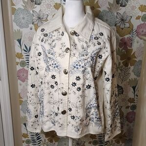 Unit petite vintage 90s shacket with big silver buttons Size PM